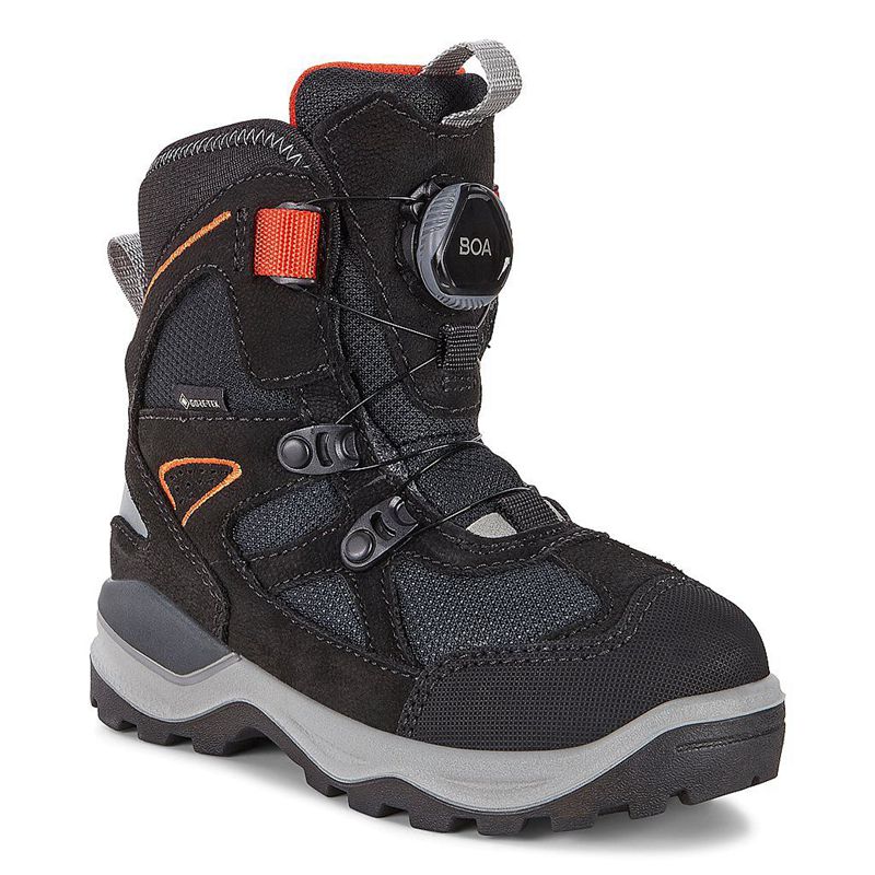 Kids Ecco Snow Mountain - Snow Boots Black - India IAUGDJ042